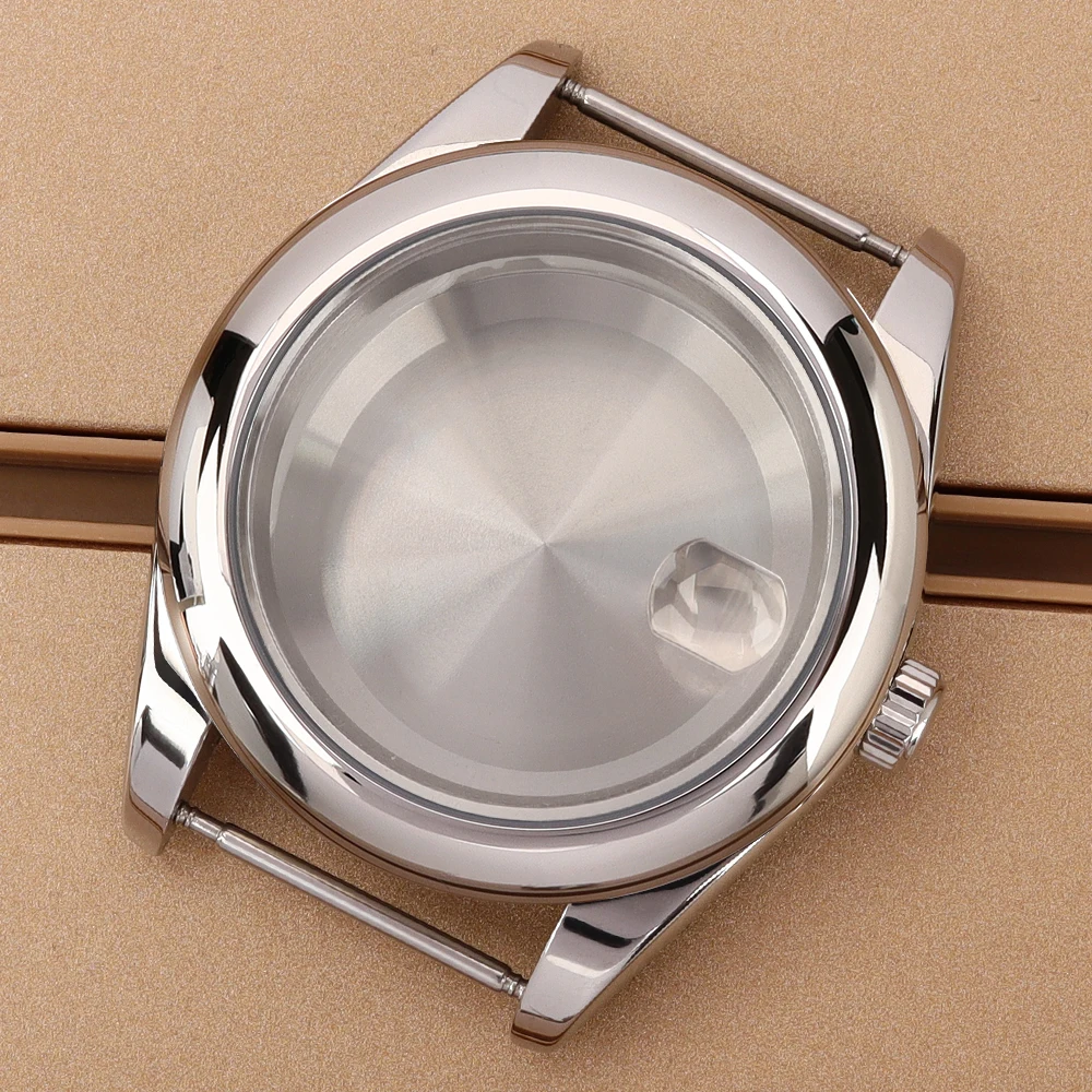 36 مللي متر/39 مللي متر حافظة فاخرة الياقوت الزجاج مقاوم للماء ل NH35 NH36 NH38 4R36 ميوتا 8215 حركة 28.5 مللي متر الهاتفي المحار نمط ساعة #4