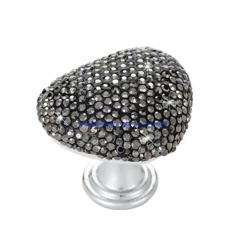 H7BD Car Push Start Button Heart Decorative Ignition Button Push Type Rocker for Car Interior Accessories Enduring
