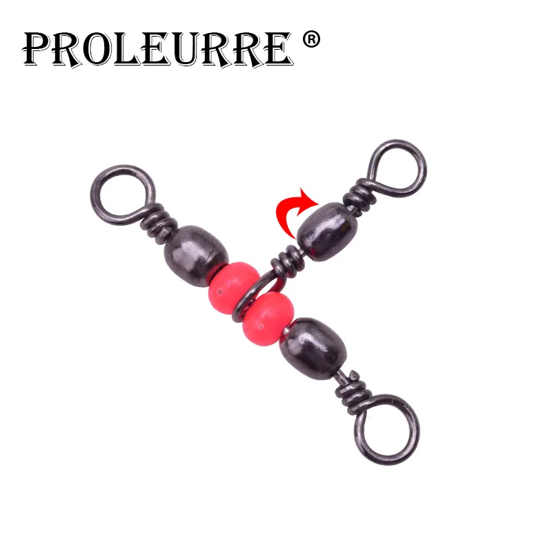 

10Pcs/lot 3-way Swivels Fishing Swivels Rolling Swivels Sea Fishing Accessories Tackle Connector Rolling Swivels