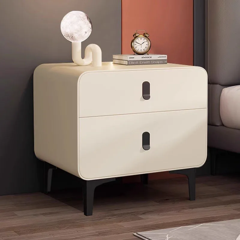 Comodini mobili italiani Design bianco Organizzatori carini Comodino italiano Tavolino multifunzionale De Chevet Furniture