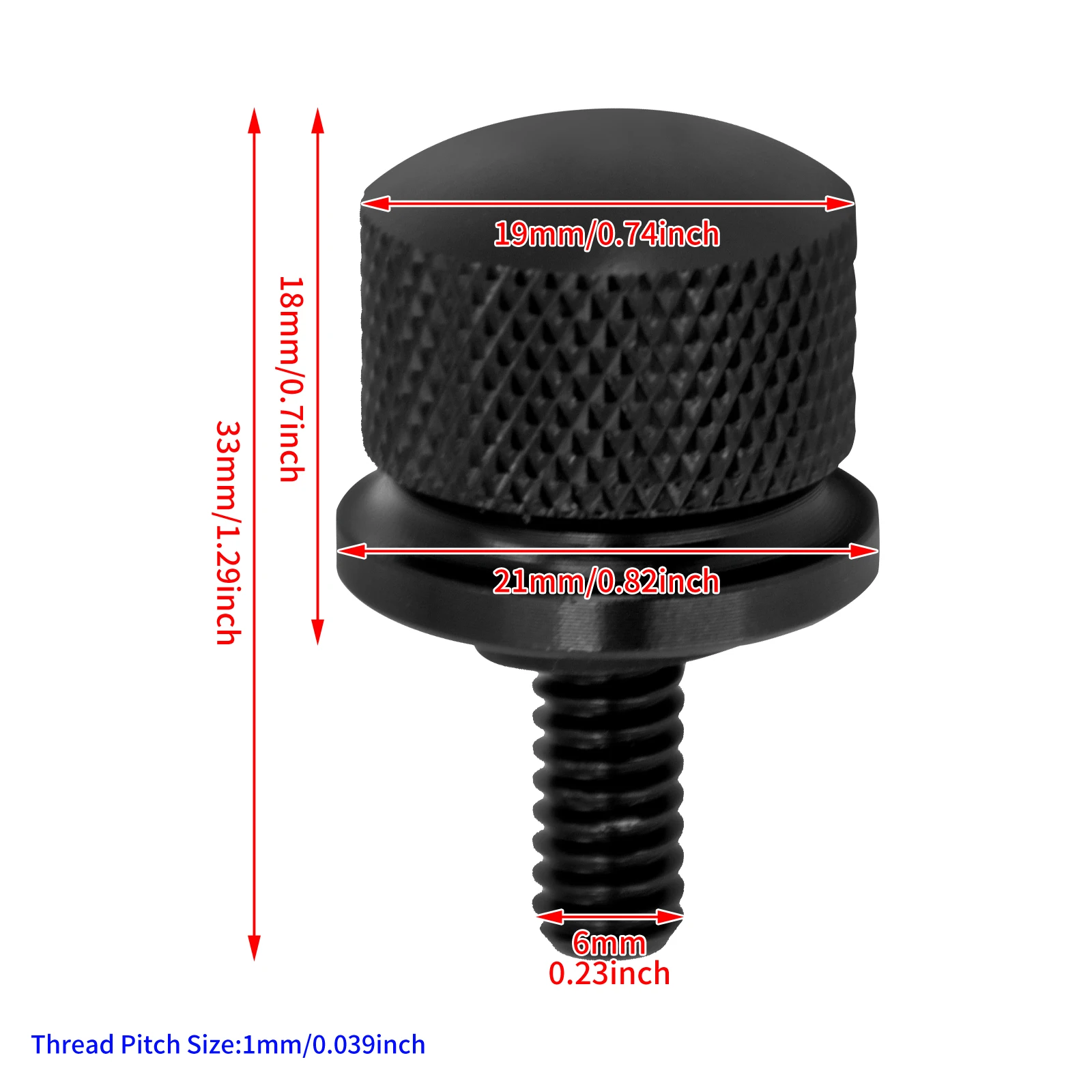 Motorcycle 1/4-20 Black Seat Bolt Screw Cap Fit For Harley For Sportster XL 883 1200 FLS FL