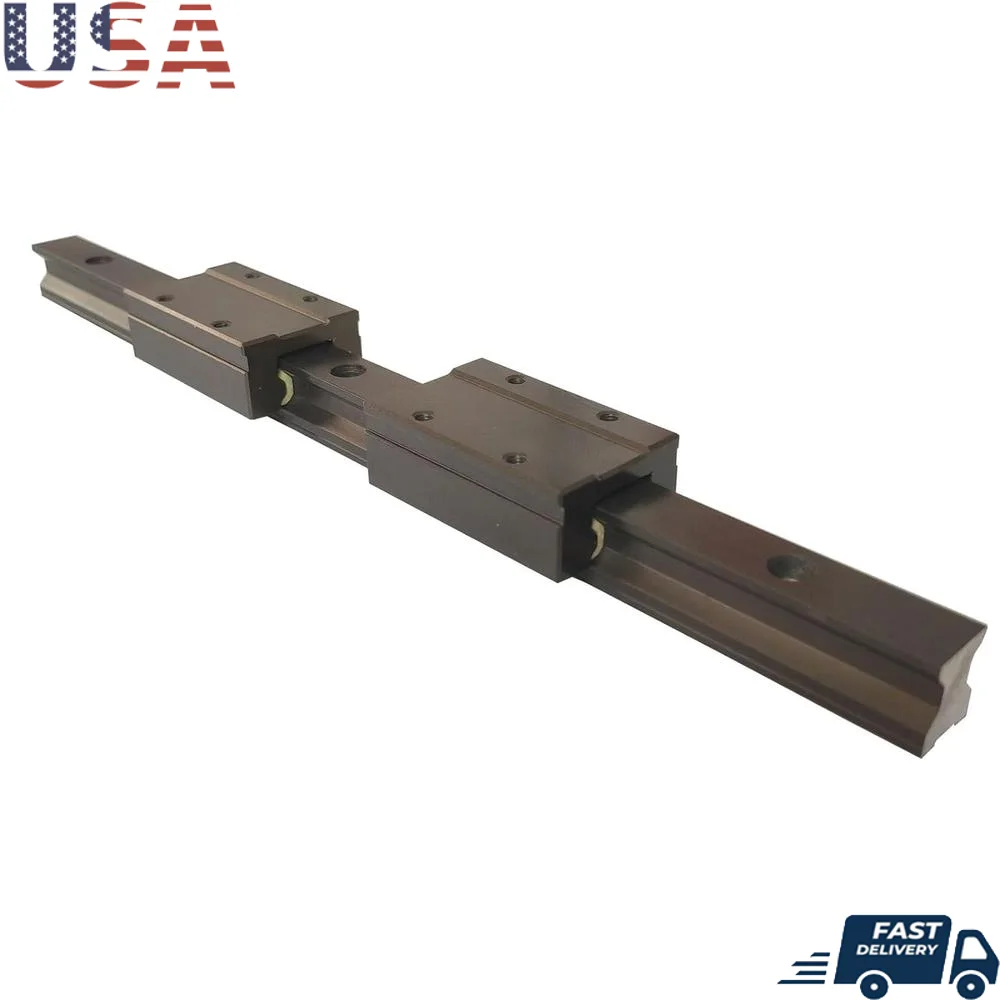 

Linear Rail Guide Bearing CRS15 300mm Maintenance Free Aluminum Alloy Square Rail 2PCS CRS15B Slider Quiet Operation Dustproof