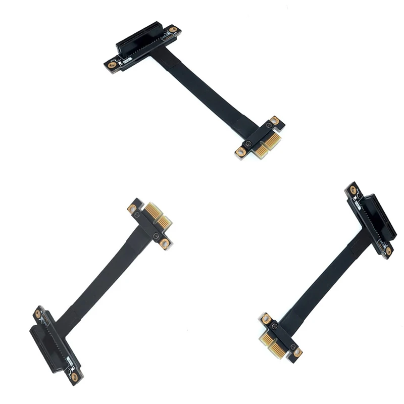 

Удлинительный кабель PCIE PCI Express 4X к 1X PCI-E 1X к 4X Райзер, Удлинительный кабель, вертикальный ленточный кабель 90 градусов