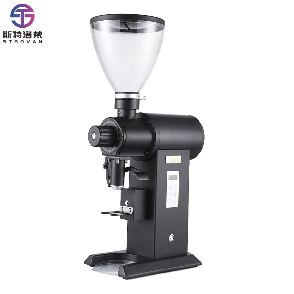 Commercial Electric Coffee Grinder 1000W Automatic Coffee Milling Machine 2500 RPM  Conical Bean Coffee Grinder