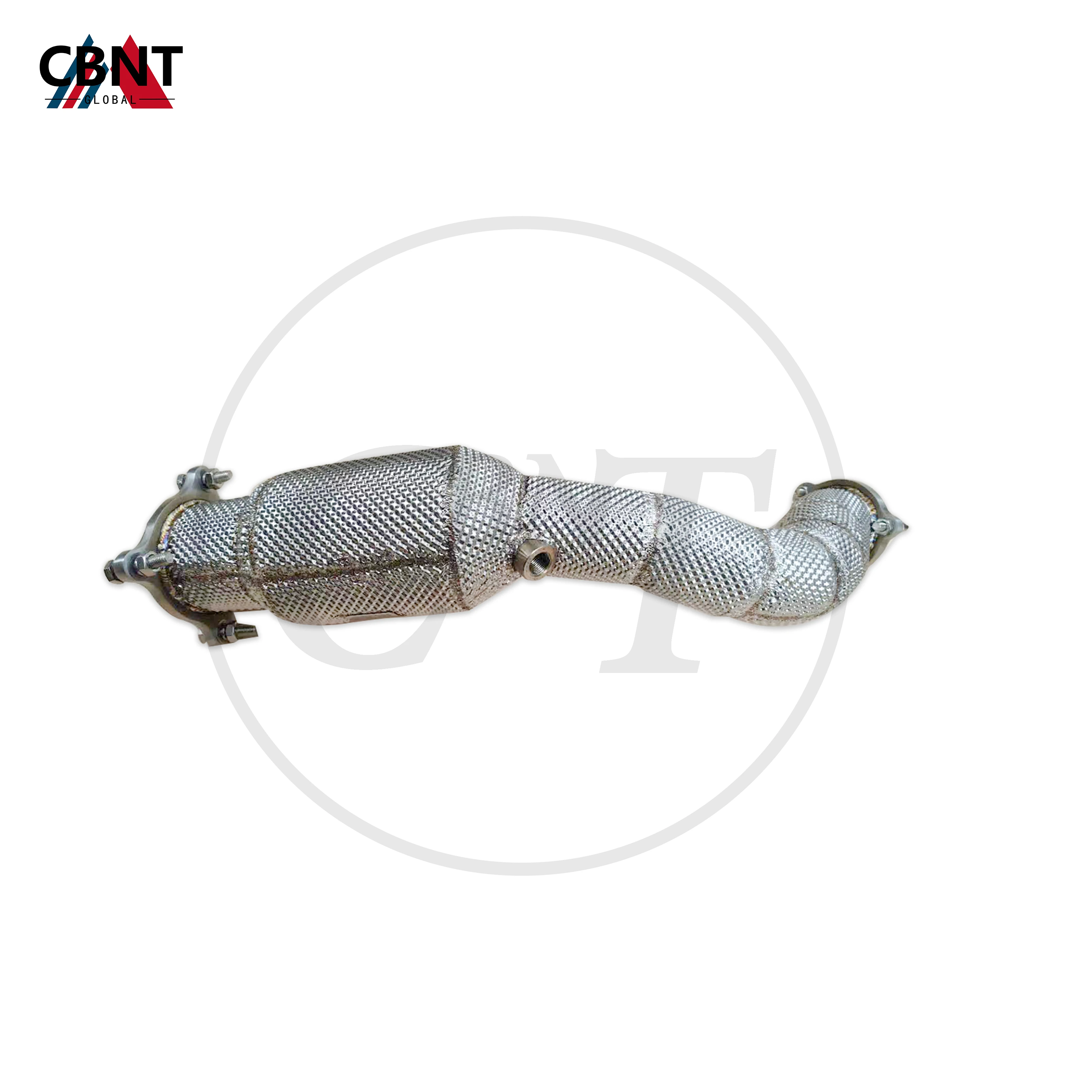 CBNT for Audi A4 A5 Q5 B8 2.0T Exhaust Downpipe with Catalytic Converter Catted/Catless SS304 Exhaust-headers Pipe System