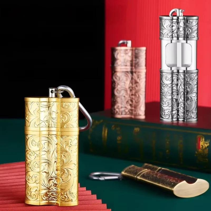 

New HOT Handheld Mini Cigar Drawer Ashtray | Portable Keychain Metal Ashtray for Outdoor, Travel & Camping | Stylish Men's Gift