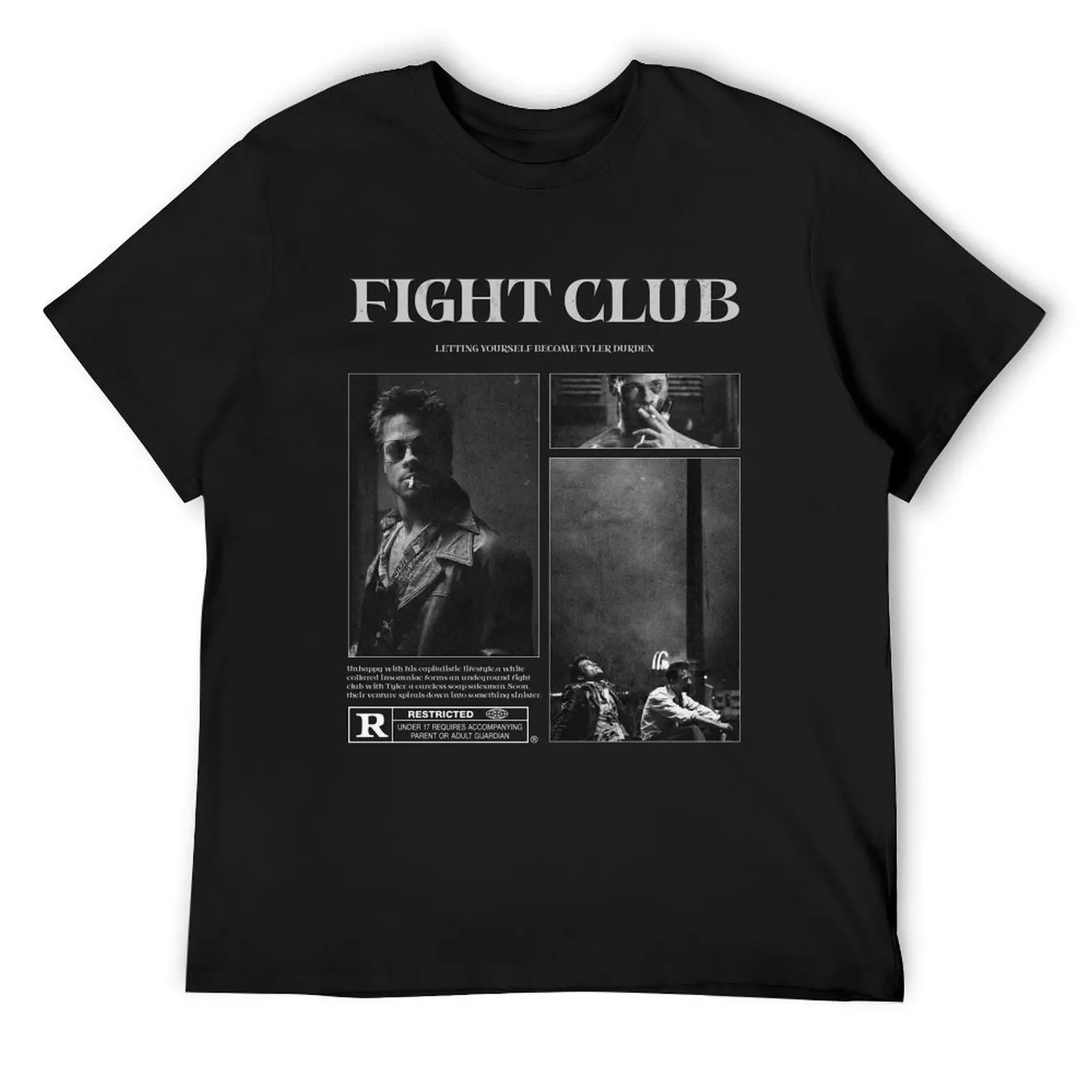 Fight Club Poster T-Shirt tops blanks new edition graphic t shirts shirts men graphic