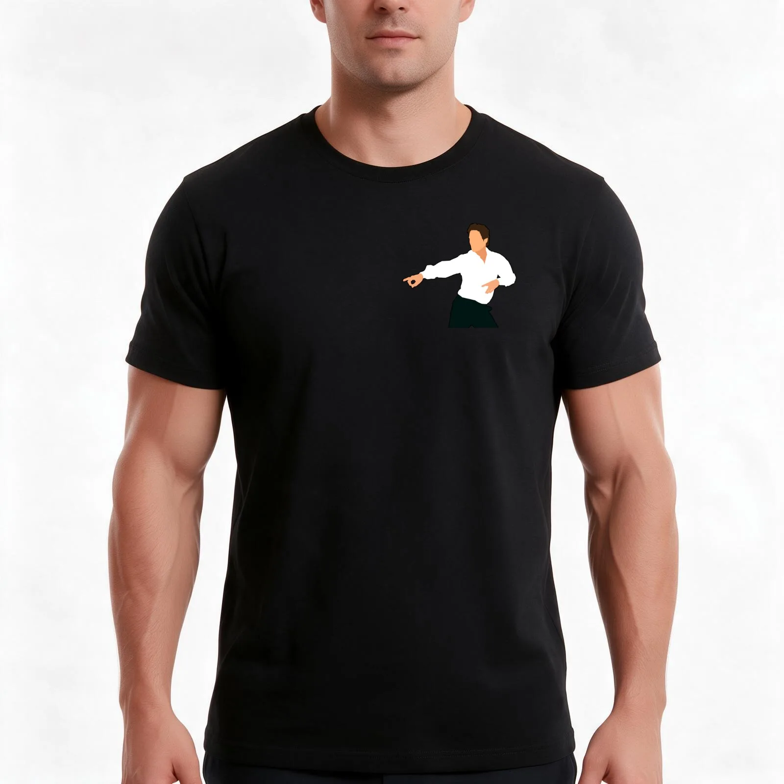 Hugh Grant as David (Love Actually) T-Shirt, Summer Casual Cotton Tee, Oversized Streetwear Tops, Vintage Graphic Print
