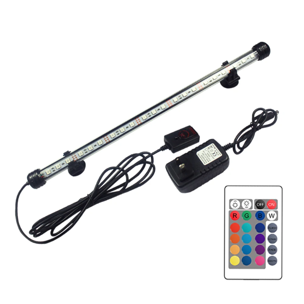 

High Quality 19-59cm Remote Control Diving Colorful Lamp for Plants Fish Tank Essential Amphibious Use RGB Aquarium Light