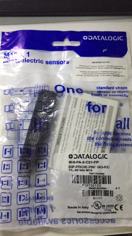 

S50-PA-5-C21-PP Diffuse reflection photoelectric sensor