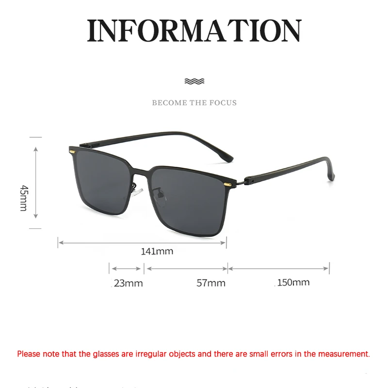 RUOBO Fashion Design Square Polarized Sunglasses For Men Women Oversize Frame Driving Fishing Sun Glasses UV400 Gafas De Sol