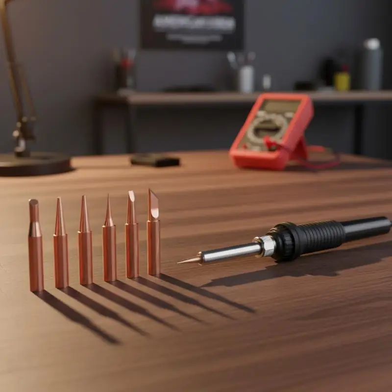 1 Set 900M Soldering Iron Tips K 2.4D 3C B I Pure Copper for 936 Handle High Efficiency for Fine Soldering Electronic Repairs