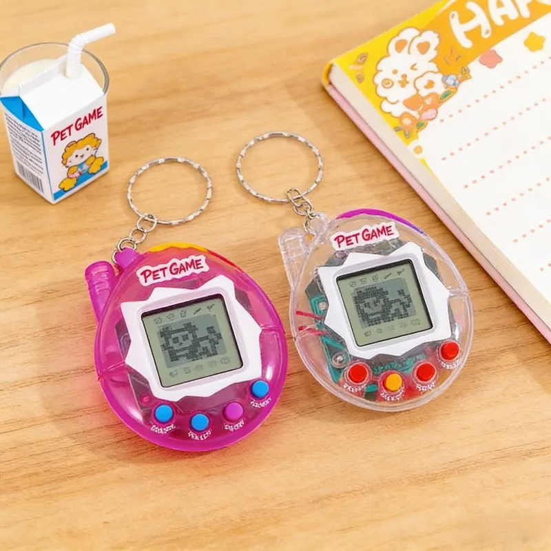 1PC Transparent Electronic Pets Nostalgic 168 Pets In One Virtual Cyber Digital Nostalgic Funny Toys Pixel Funny Play