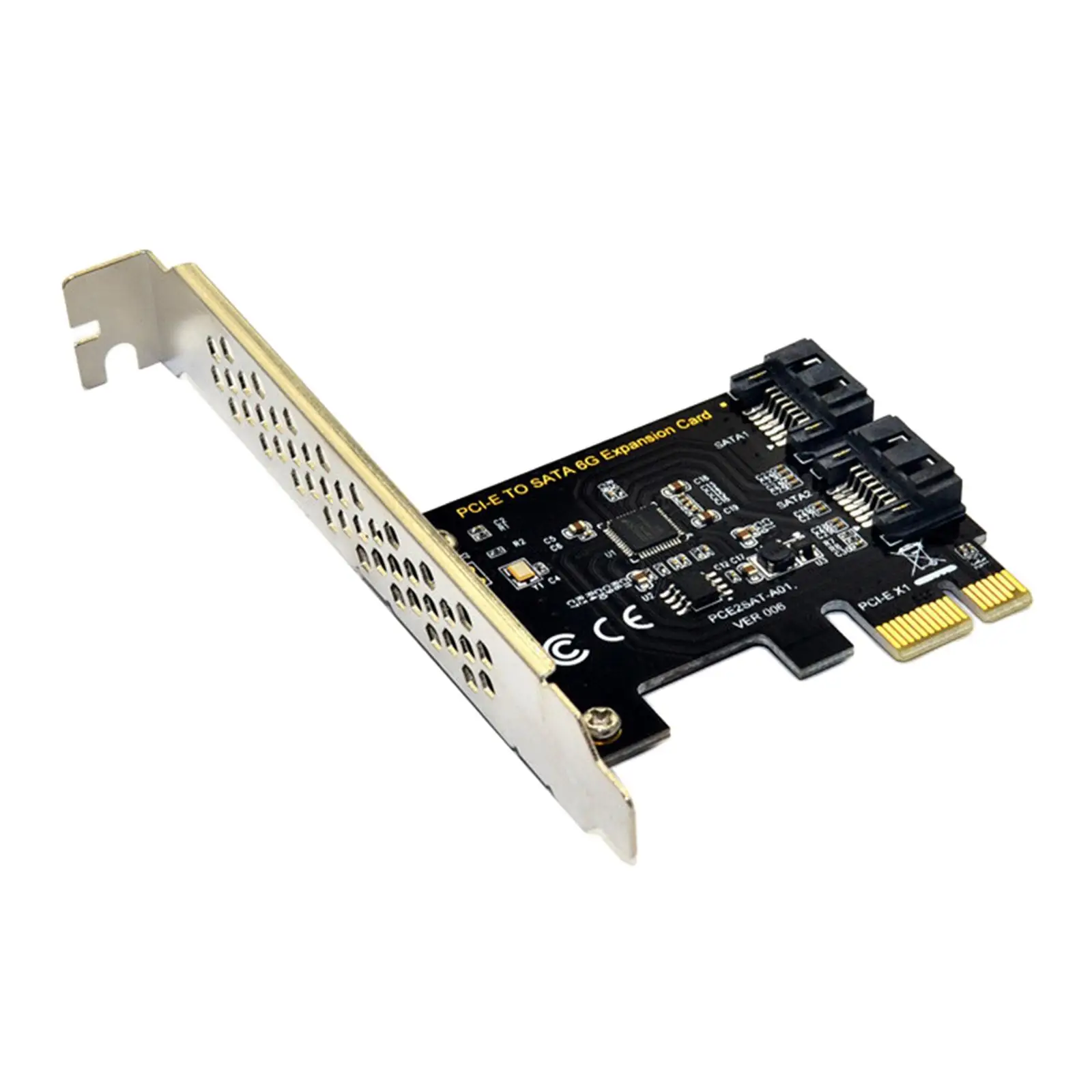 PCI-E X16 SATA 3.0 7Pin 2-poorts 6G uitbreidingsadapterkaartkaarten