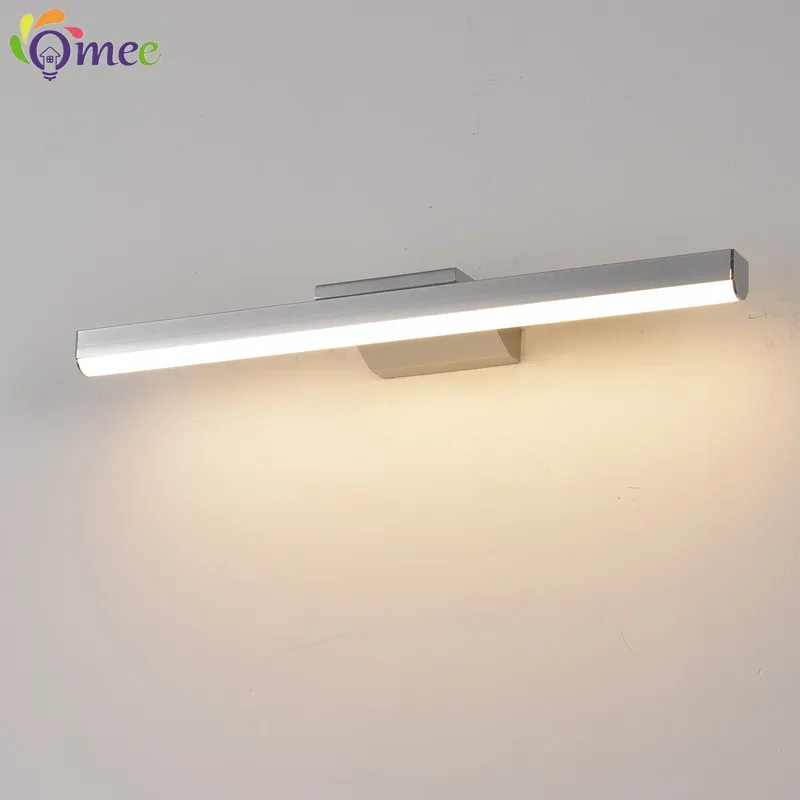 OMEE – lampe de maquillage murale à LED pour salle de bain, lumière blanche chaude, 8W, pour miroir, meuble de toilette, IP44