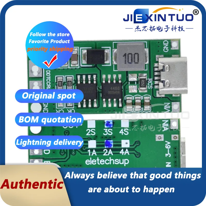 2-Series 3-Series 4-Series Li-Ion Battery Charger Battery Protection Board TypeC USB Boost Charging Board DC3-5V