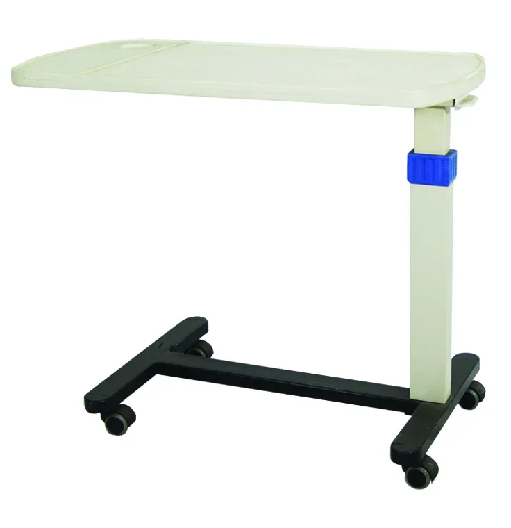 2026 Hot Sale Hospital Adjustable Height Over Bed Dining Table For Patient