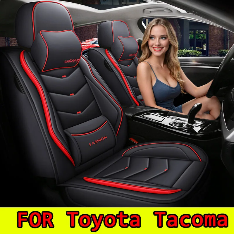 

Чехол на автомобильное сиденье Toyota Tacoma, водонепроницаемый износостойкий, мягкий и удобный чехол на сиденье из искусственной кожи