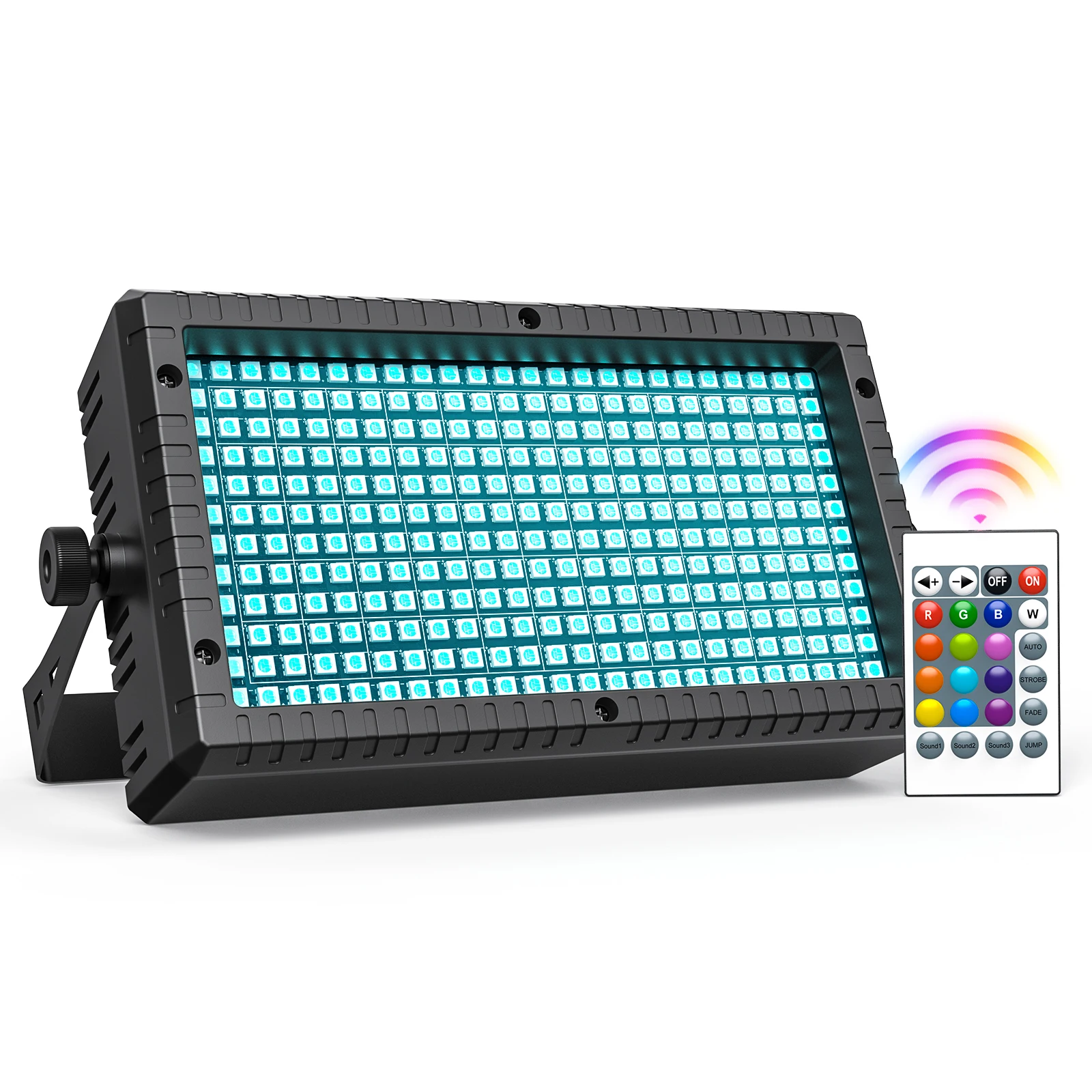 Yiflamefly 288-teilige RGB-LEDs Wandfluter-Beleuchtung Lineare Dimmbare Partybeleuchtung DMX Bühnenlichtleiste für DJ Disco Bar KTV Show Nachtclub