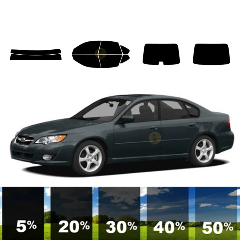 

precut Removable Window Tint Film For Car 100% UVR 5%-35%VLT Heat Insulation Carbon ﻿For SUBARU LEGACY 4 DR SEDAN 2005-2009