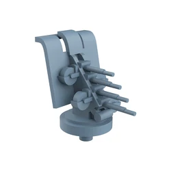 Yao's Studio LYCG357 1/700 1/350 Model Upgrade Parts Royal Navy 127mm /50 Mk.III VickersI Quad Mounts