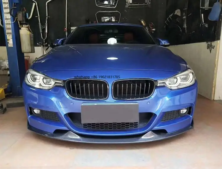 Carbon Fiber Front Splitter Side Skirts Rear Diffuser Set For F30 Car Modification Body Parts
