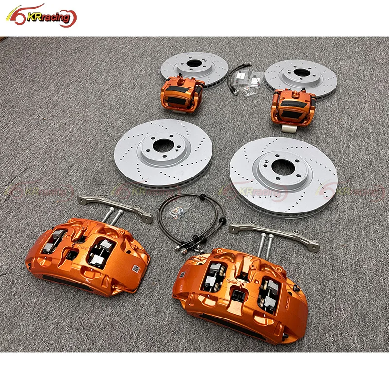 Big 6 Pot Brake G63 Calipers Kit Carbon Ceramic Rotor 440mm Auto Brake Systems For Mercedes Benz AMG6 G63 W167 W447 W166 W163