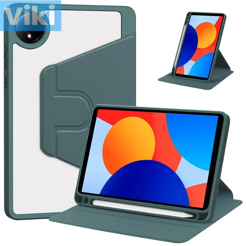 Funda con rotación de 360 grados para tableta, carcasa con Portalápices para Xiaomi Redmi Pad SE 8,7, 4g, 2024