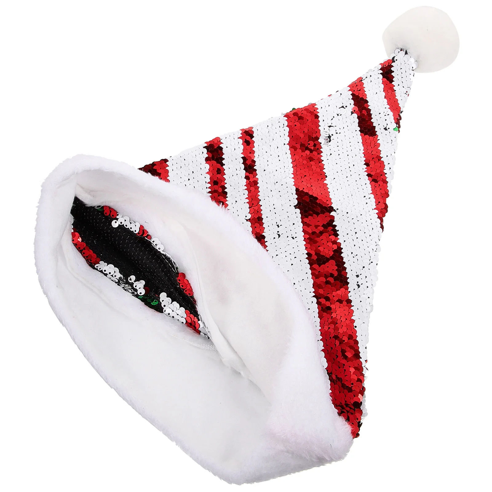 

Sequin Santa Glittering Christmas Hats for Adult Men Women Pointed Headb Party Favor Festive Bulk Christmas Hats Gifts