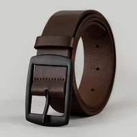 New Luxury Belt for Men PU Leather Belt Metal Pin Buckle High Quality Famous Brand Designer Waist Strap Belt for Jeans Plus Size 6