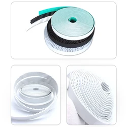 HTD 5M Open Timing Belt Wide15/20/25/30mm Polyurethane Steel Synchronous Belt Pitch 5mm PU White Green Black For CNC 3D Printer