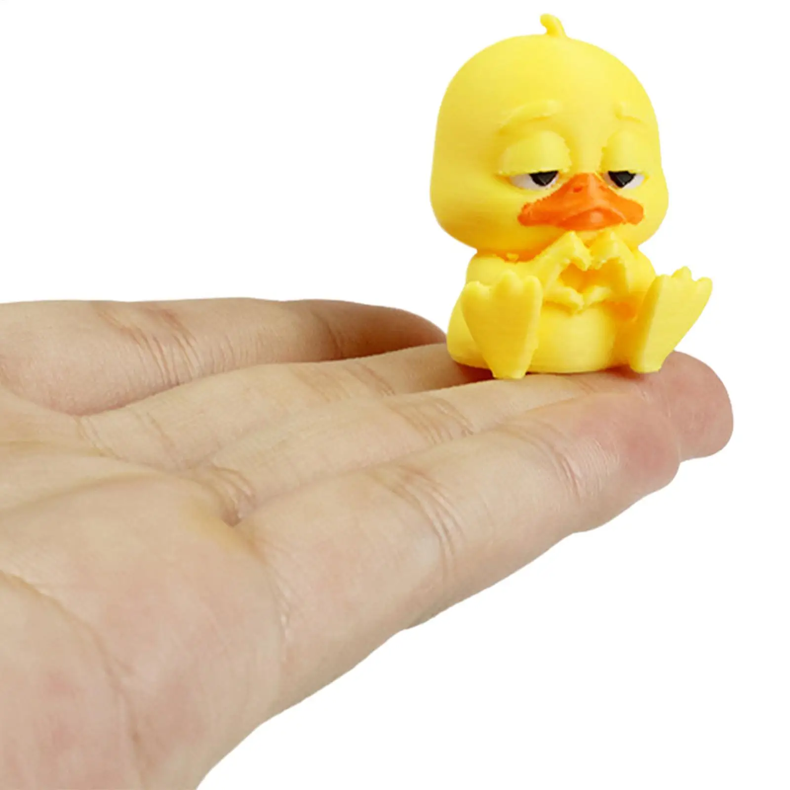 5PCS 3D Printed Creative Angry Duck Set Desktop Ornament Cute Weird Duck Car Interior Decor Funny Birthday Gift Duck Figurine view 5