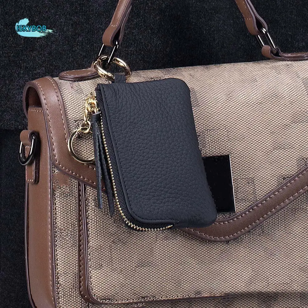 

Square Hanging Neck Coin Purse Casual with Lanyard Soft PU Wallet Solid Color Anti-splash Water Portable Card Holder Daily