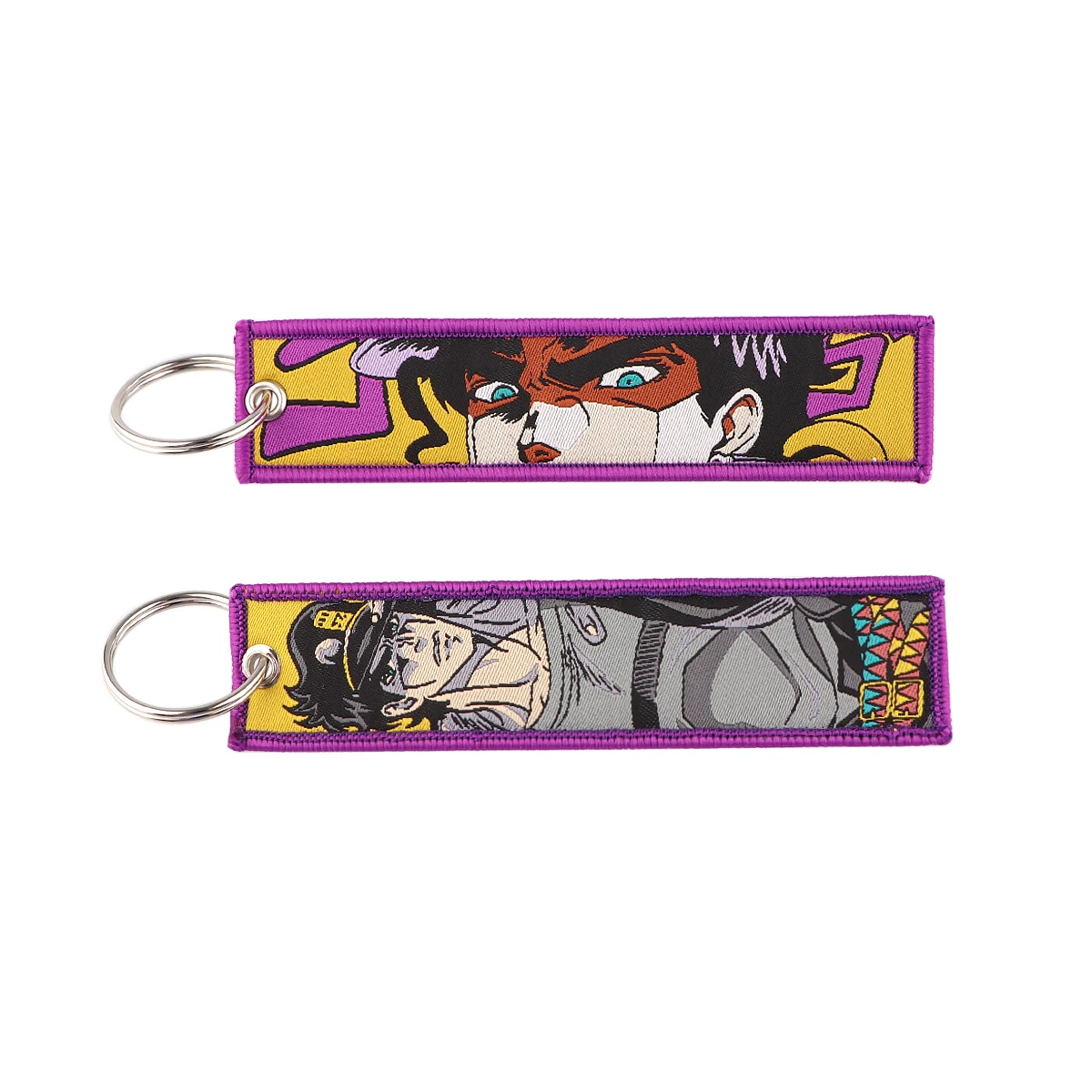 Japanische Anime-Stickerei, Chaim-Schlüsselanhänger für Motorräder, Schlüsselanhänger, Halter, Schlüsselanhänger, Schlüsselanhänger, Schmuckzubehör
