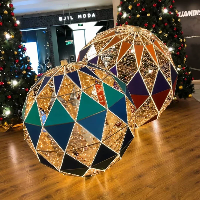 so-Outdoor Christmas Lighting Decorations 3d Led Large Red Christmas Balls Christmas Ornaments for Sale!