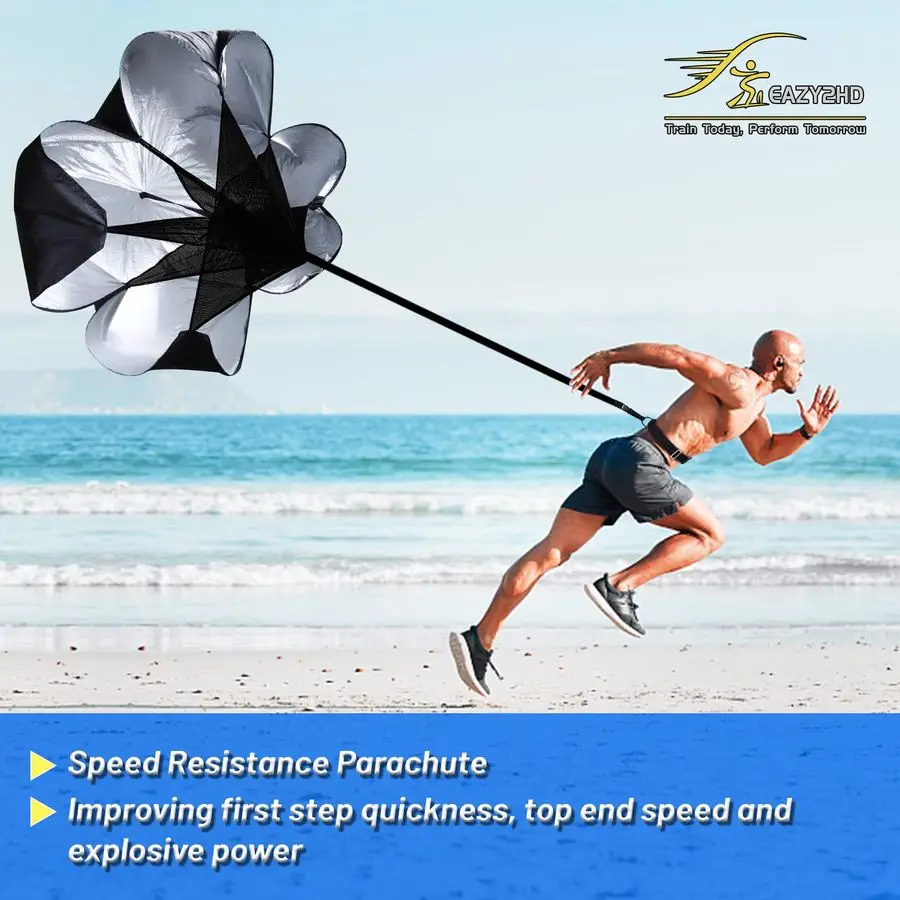 مجموعة تدريب خفة الحركة السريعة، سلم خفة الحركة، 12 مخروطًا، 4 حواجز قابلة للتعديل، المظلة، معدات تمارين اللياقة البدنية #4