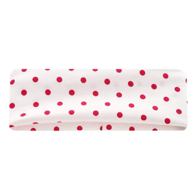2/6 Stück Retro Polka Dot Stoff Breites Haarband für Frauen Elegantes Outdoor-Accessoire Mädchen Sportliches Yoga-Stirnband – Detail 5