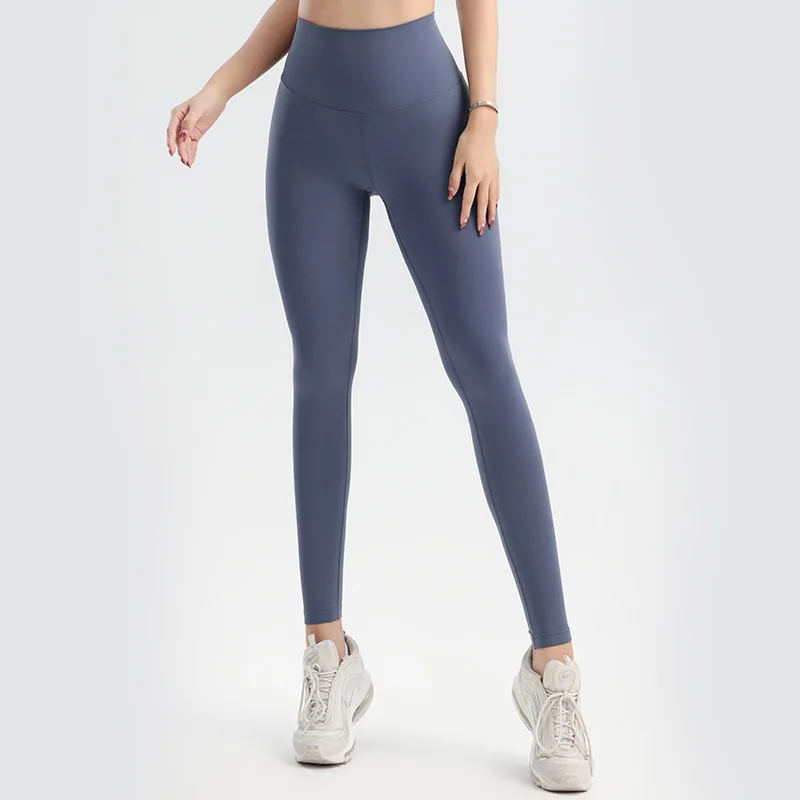 Cloud sense lightness naked sense yoga pants track-free foot high-waisted n yoga pants peach buttocks fitness pants woman