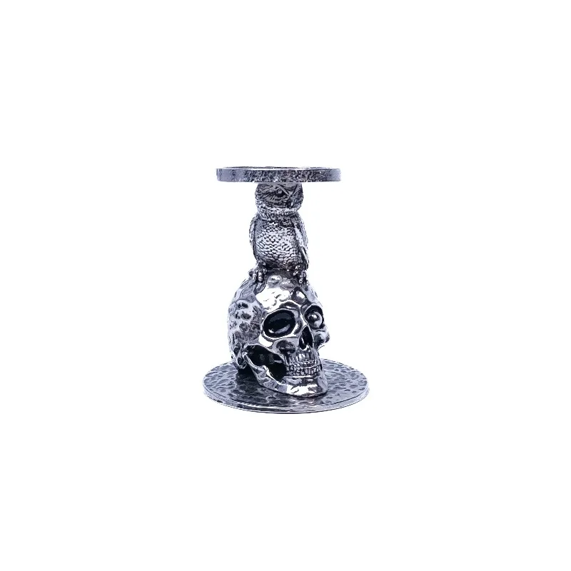 

Stock Clearance Vintage Style Zinc Alloy Skull Owl Candlestick