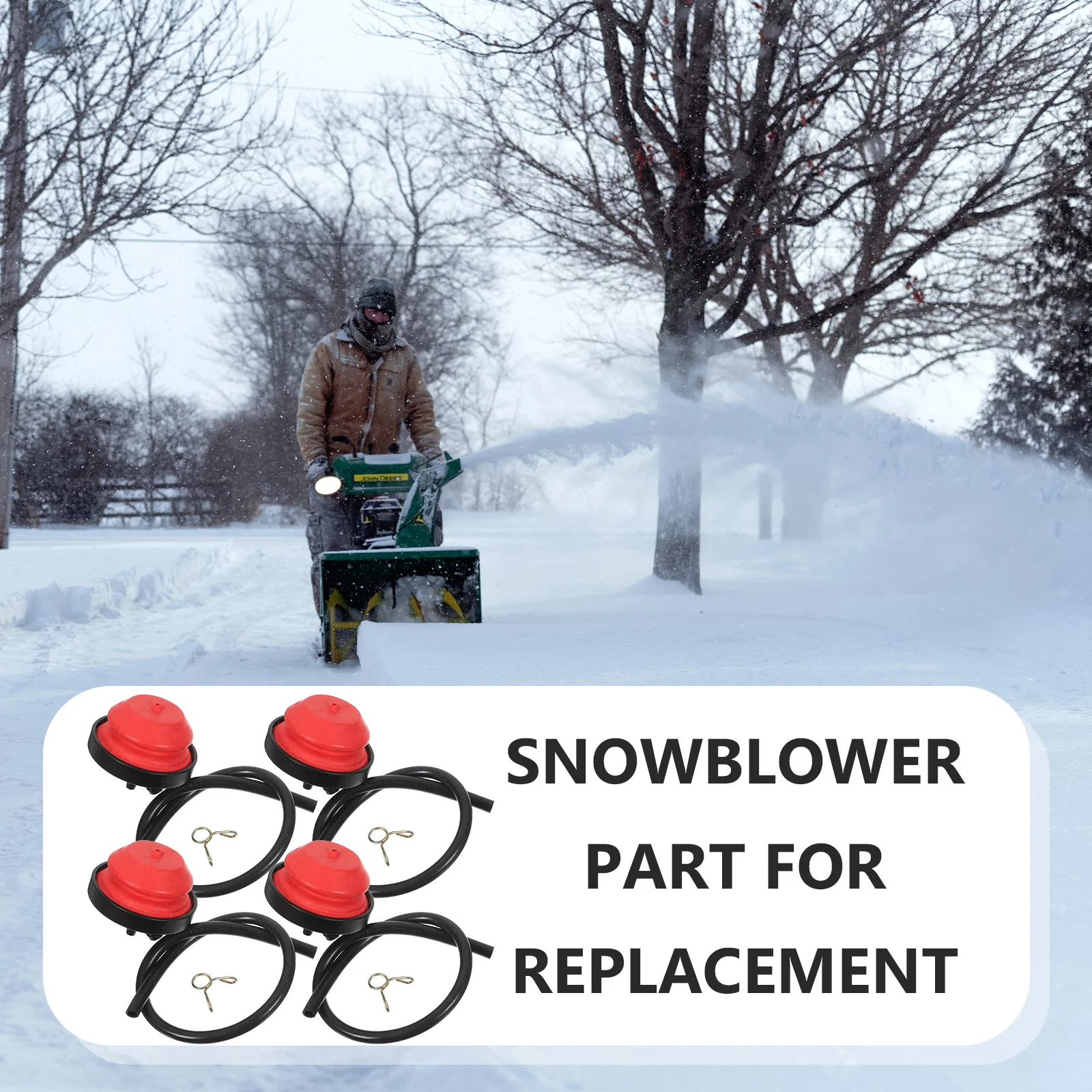 

1 Set Snow Blower Primer Bulbs Durable Replacement Parts For Snow Thrower Easy Installation Accessories Rubber Bulb