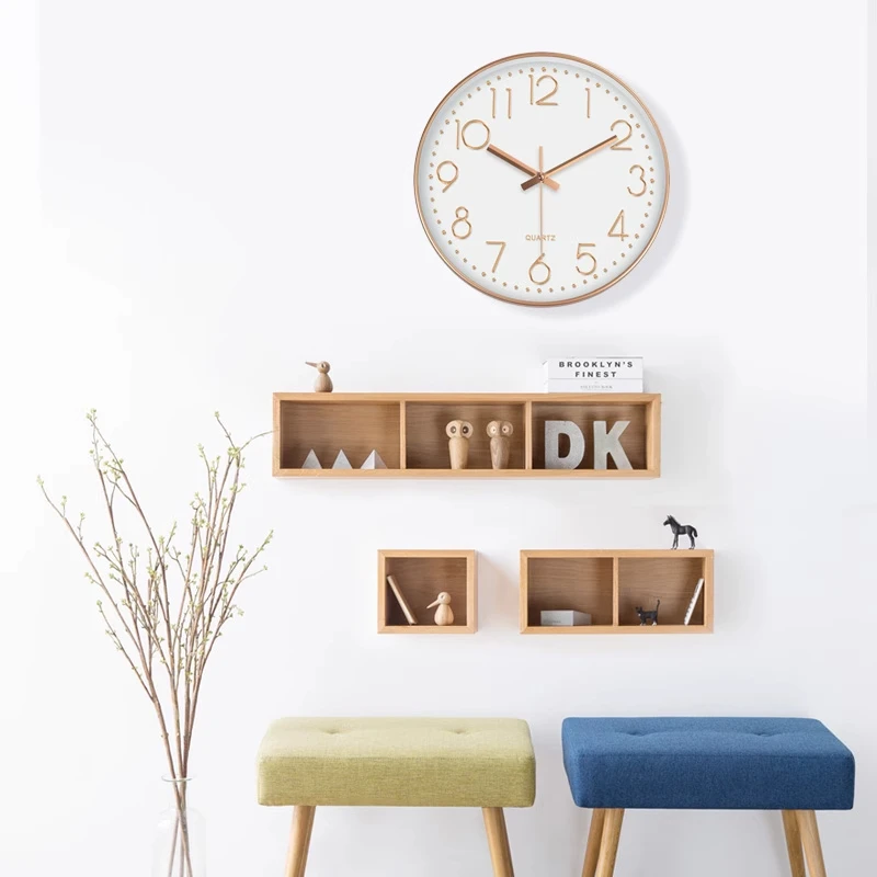 

Interior Fashion Wall Clocks Silent Nordic Quartz Modern Minimalist Aesthetic Wall Watch Living Room Horloge Murale Home Decor