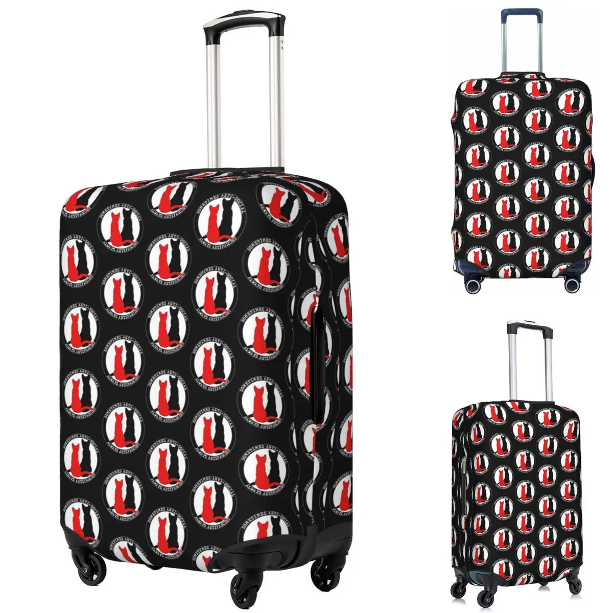 

Защитный чехол для чемодана Antifa Cats, эластичные защитные чехлы для багажа для путешествий на 18-32 дюйма