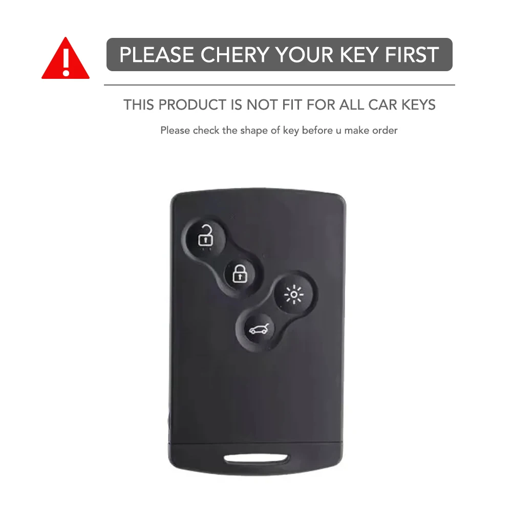 Silicone Car Key Case Key Chain For Renault Kadjar Captur Clio Megane 2 3 4 RS Koleos Logan Scenic Duster Card Case Key