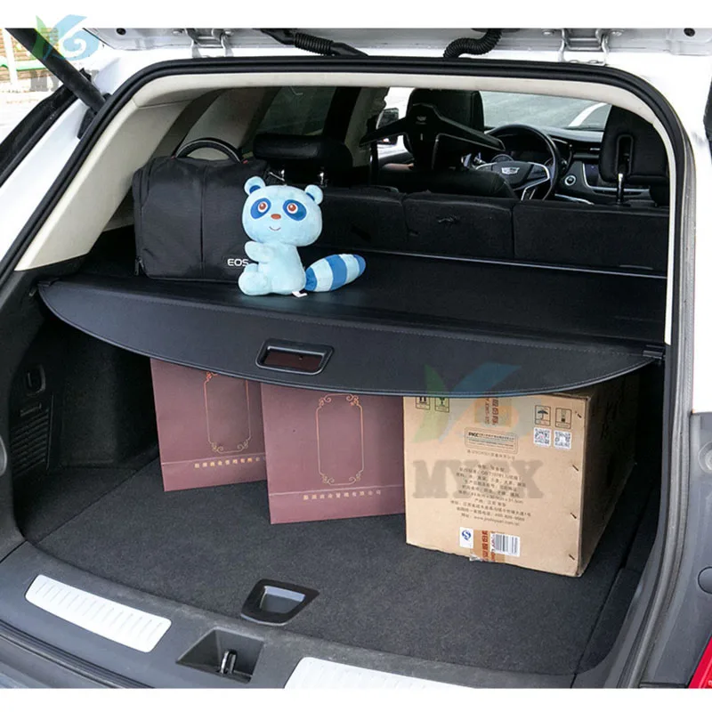 

Trunk Cover Luggage Carrier Curtain with Pull Buckle Black Retractable Cargo Cover Fit For Mitsubishi Outlander 2.0L 2023