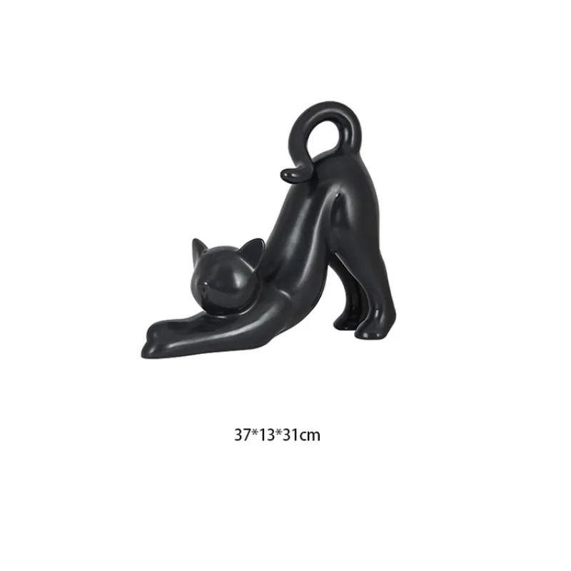 

Креативный набор керамических украшений с изображением кота, мягкая упаковка для винного шкафа, высококачественные ремесла, мелкие декоративные предметы