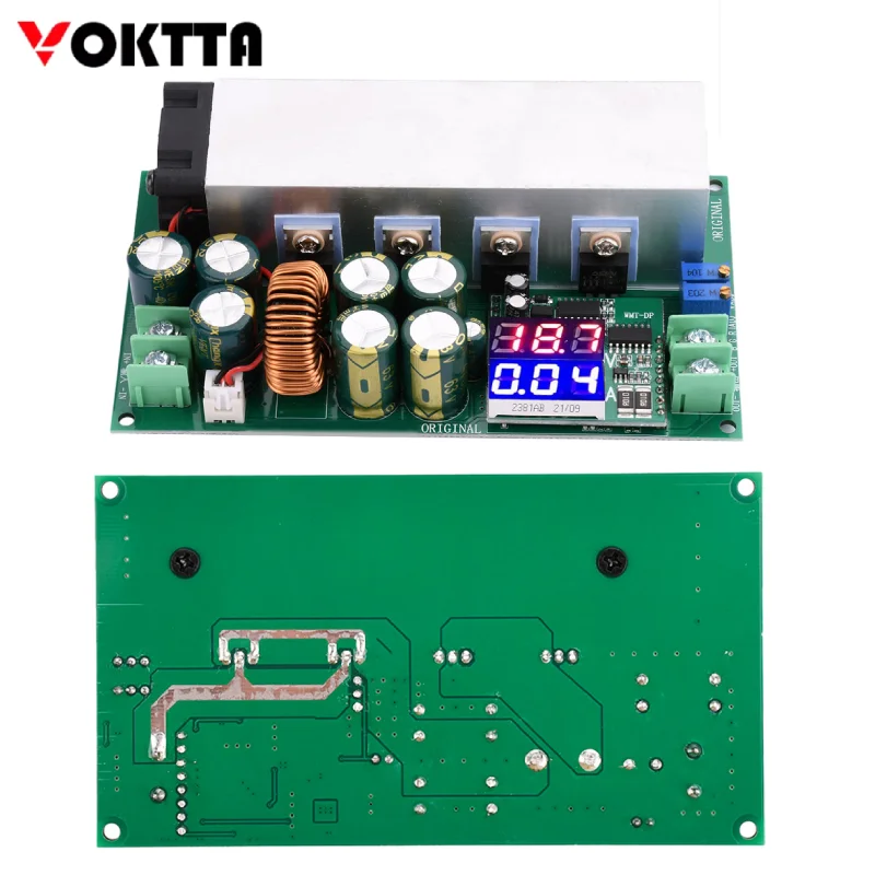 

20A 600 Вт DC понижающий модуль DC12-80V до DC2.5V-50V Регулируемый цифровой дисплей регулятор напряжения модуль питания 1/2 шт.