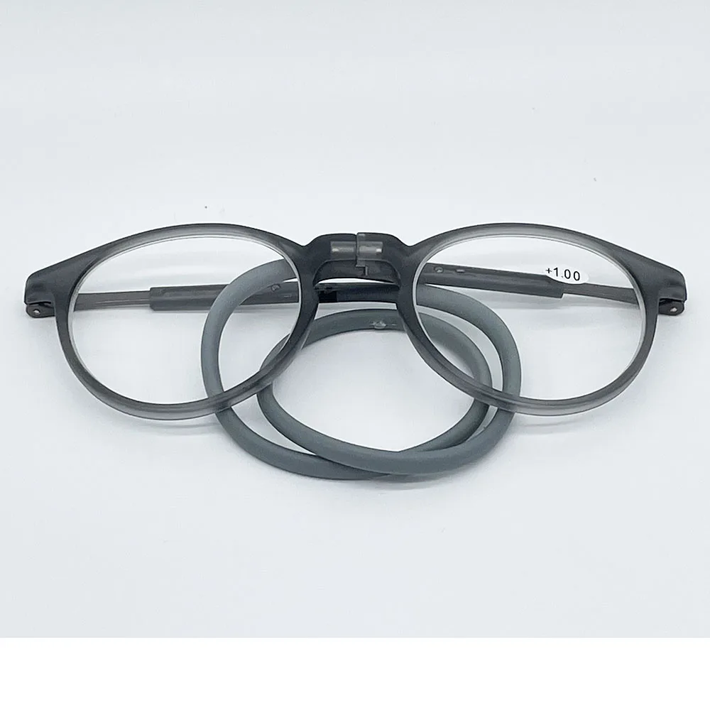 Bequeme, weiche TR-Lesebrille mit magnetischer Absorption und hängendem Hals für Damen und Herren – Detail 15