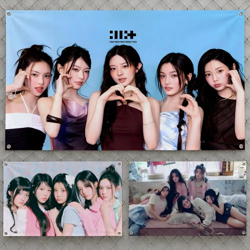 Flags Wall Hanging K-Pop FIFTY Love Tune Flag Cupid Banners For Birthday Band Parties FIFTY Outdoor Bedroom Dorm Room Decor