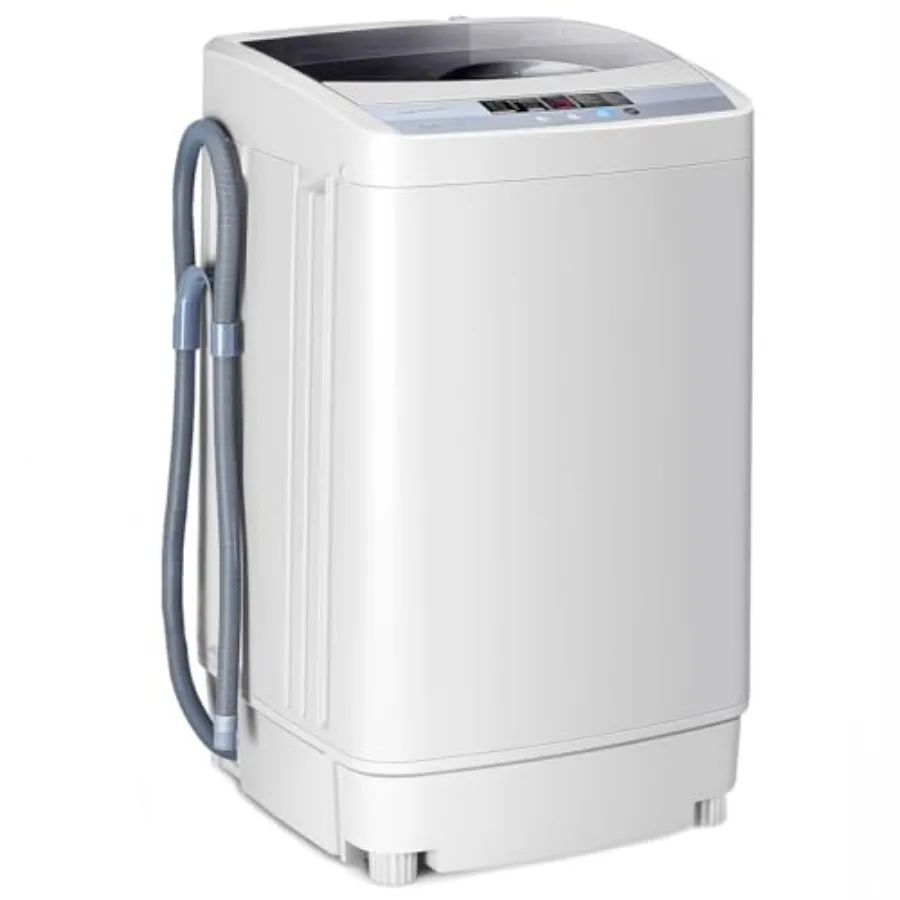 

Compact FullAutomatic Washing Machine with 12LBS Capacity and 1.34Cu.Ft Design for Apartment Dorm and RV Use Features 10 Wash P