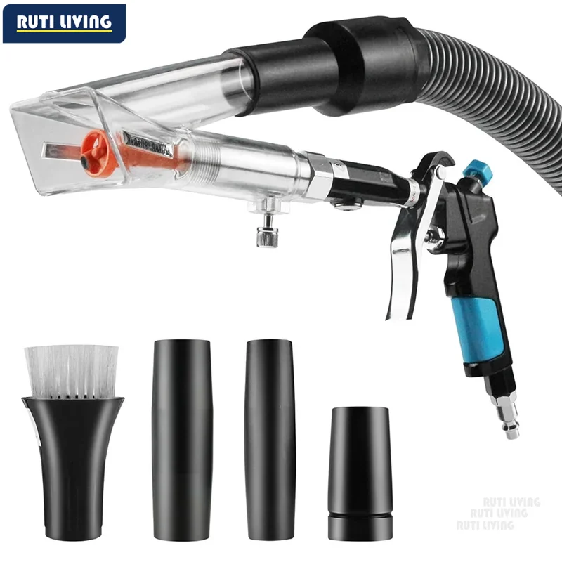2IN1 Tornado Car Cleaning Gun & Vacunm Gun with Ergonomic Grip | Multifunctional Kit with Metal Nozzle